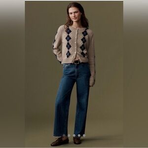 DL1961
Hepburn High Rise Wide Leg Ankle Jeans, 29